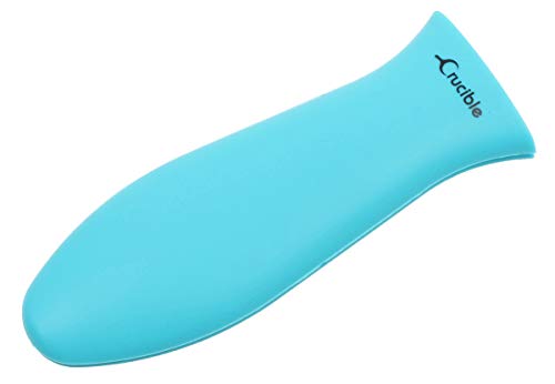 Mango de Silicone, Agarra sarten, agarradera de ollas ( Turquesa, Pequeña ) para Sartenes de Hierro Fundido, Sartenes, Freidoras y Parrillas – Agarre de Mango, Cubierta de Mango
