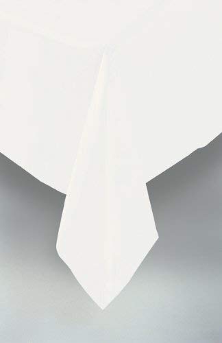 Mantel de Plástico - 2,74 m x 1,37 m - Blanco