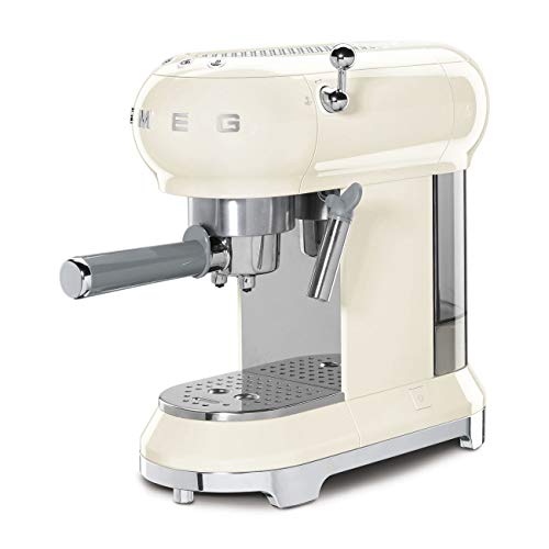 Máquina de café expreso Smeg ECF01RDUK crema