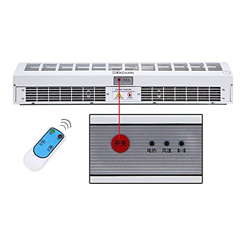 Máquina de cortina de aire con calefacción eléctrica de 0,9 metros Tipo de calefacción fría y caliente centro comercial comercial silencio de aire acondicionado ventilador de pared ventilador