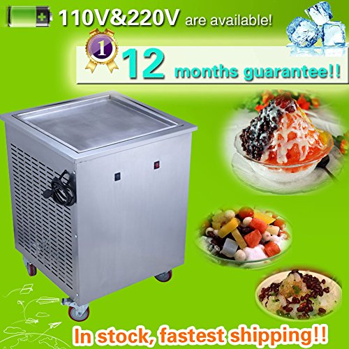 Máquina de helado frito Yoli®, máquina de fabricación de rollos de helado para frutas, leche, yogur, 110 V/220 V