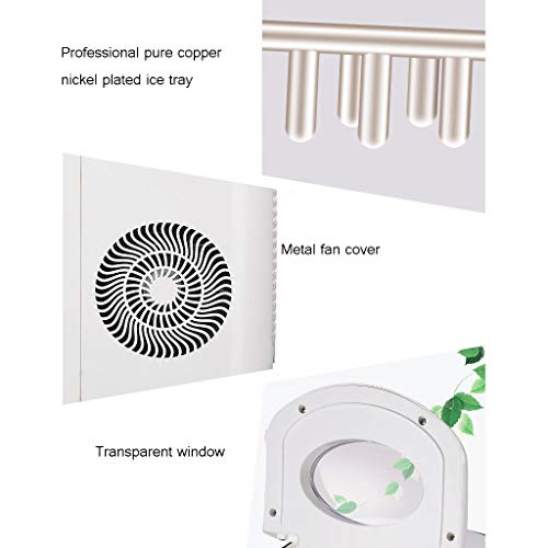 Maquina de hielo HLF- Máquina para Hacer Hielo multifunción doméstica, S/L Dos tamaños 15 kg Hielo Las 24 Horas, Pantalla LED de 2,2 l de Capacidad, Bar/Cocina/cafetería