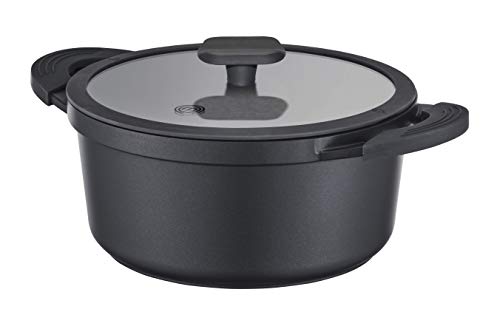 MasterChef MC 700459 Cacerola, Aluminio Fundido, negro