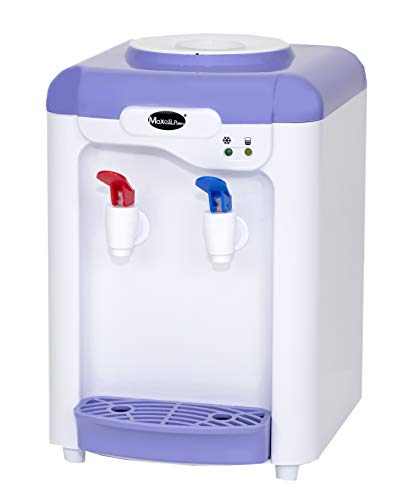 MAXELLPOWER DISPENSADOR DE Agua LIQUIDOS 7 litros con 2 GRIFOS Grifo Frio Y del Tiempo 7L (Morado)
