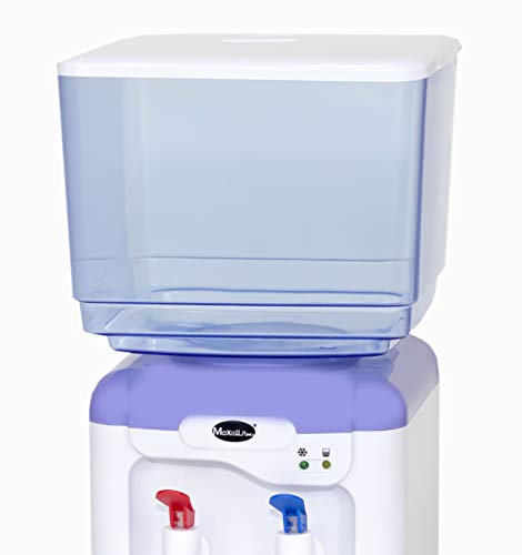 MAXELLPOWER DISPENSADOR DE Agua LIQUIDOS 7 litros con 2 GRIFOS Grifo Frio Y del Tiempo 7L (Morado)