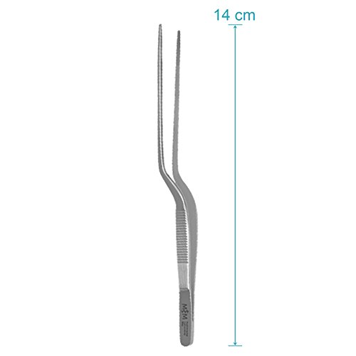 May – Juego de 2 pinzas de cocina – Pinzas reversibles – Pinzas gourmet – Pinzas de bayoneta – Acero Inoxidable – Longitud: 14 cm