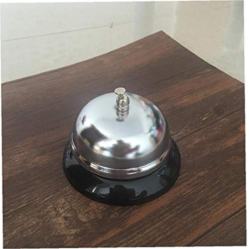 MaylFre 1pcs Timbre De Campana De Cocina Tradicional De Acero Inoxidable De Escritorio Servicio De Recepción De Bell para El Hotel Contador Restaurante Bar Recepción Game Party Timbre Timing