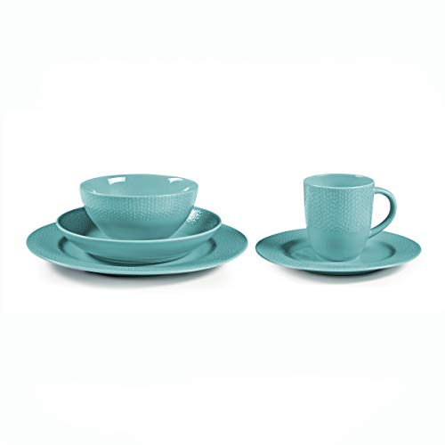 Medard de Noblat MT25CCB0001AD - Platos de postre (grano de malica), color turquesa