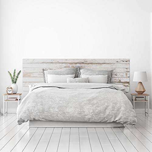 MEGADECOR Cabecero Cama PVC Decorativo Económico Textura Madera Vieja Varias Medidas (200cm x 60cm)