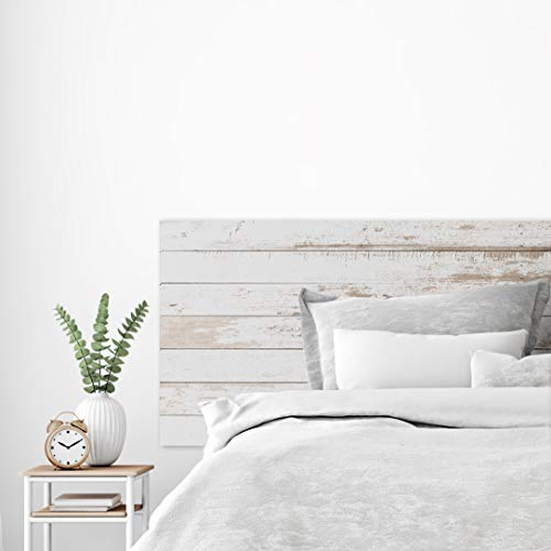 MEGADECOR Cabecero Cama PVC Decorativo Económico Textura Madera Vieja Varias Medidas (200cm x 60cm)