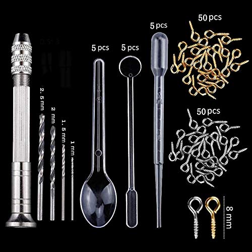 MEISHANG Moldes de Resina para Collar Pendiente,Kit de Molde de Fundición de Resina,Moldes de Resina para Bisuteria,Bricolaje Joyería Molde,Resina Moldes Silicona Manualidades