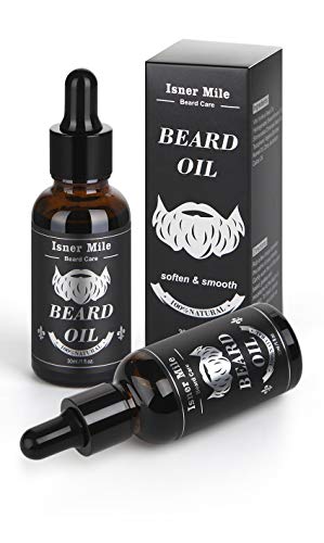 Mejor Elección 2 Paquetes Ricino Aceite de Barba para Hombres Cuidado de Barba, Ideal para El Crecimiento de La Barba, Suavizar, Hidratar, Fortalecer - Ingredientes Naturales Puros (Olor A Luz)