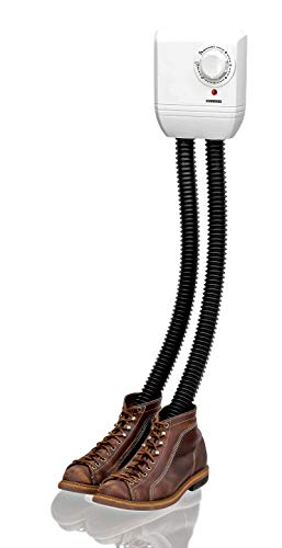 Melissa 16540009 - Calentador eléctrico de zapatos para botas, botas de goma y guantes, secadora para zapatos de senderismo o de esquí, calefacción con ventilador y temporizador para 1 par de zapatos