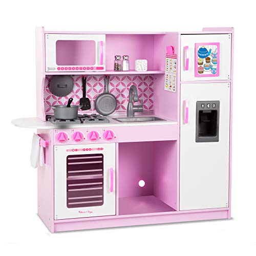 Melissa & Doug- Cupcake Chef's Kitchen - Pink, Color Rosa, Blanco (14002)