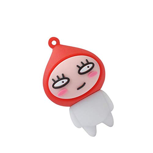 Memorias USB Flash Drive Pen Unidad Pulgar USB2.0 Creativo Dibujos Animados Encantador Linda Mascota Disco U 8 A 64 GB Alta Velocidad Portátil Impermeable Regalo Coche (16GB,Melocotón Rojo)