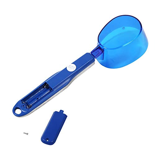 Mengshen Bascula Cocina Alimentos Digital con 3 cucharas medidoras Pesaje y líquido seco Ingrediente Leche Té Harina Medicina Escala de miligramos de Pantalla LCD portátil de 1.1 LB / 500 g (0.1 g)