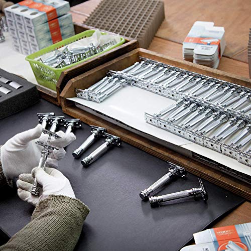 Merkur MRKR - Pack de 10 hojas de seguridad fabricadas en platino inoxidable