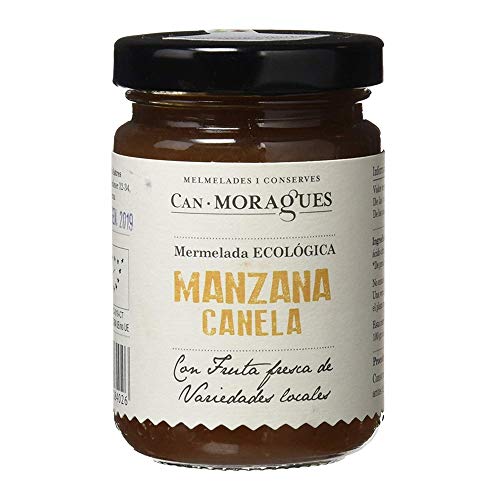 Mermelada Manzana Canela Ecológica 170gr. Can Moragues. CAJA 6 UNIDADES (170gr x 6)