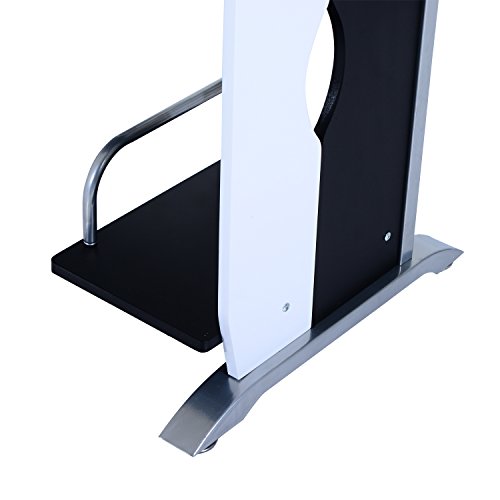 Mesa de Ordenador Escritorio de Oficina Mesa de PC Mesa con Armario para Hogar Escuela y Oficina Mobiliario 100x52x75cm Madera Negro y Plata