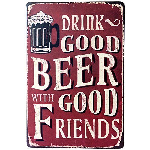 Metal póster vintage Placa Chapa Cartel Decoración de pared para Bar de Cerveza Cafetería Pub 20 x 30 cm