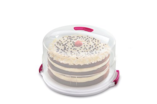 Metaltex 23.51.80 Portatartas con Tapa Expandible a 2 Alturas 8 y 15cm, 36 cm