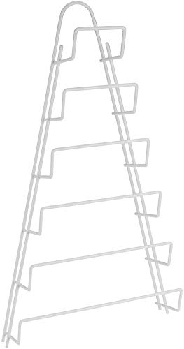Metaltex 36280614, Colgador para 6 tapaderas, color Blanco