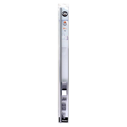 Metaltex Barra para Colgar de Cocina, Metal, Gris, 80x5 cm