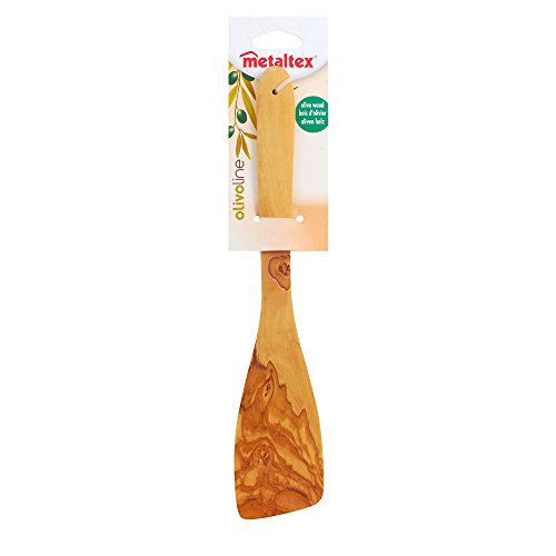 Metaltex - Espatula Madera de Olivo Curvada 30cm.