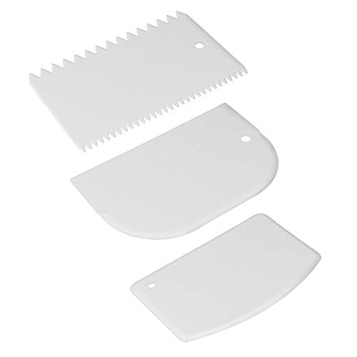 Metaltex - Juego de 3 paletas de plástico para repostería