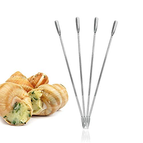 Metaltex - Juego de 4 Pinchos marisco, Acero Inoxidable