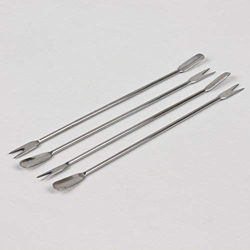 Metaltex - Juego de 4 Pinchos marisco, Acero Inoxidable