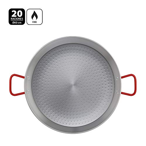 Metaltex - Paellera Acero Pulido 20 Raciones 60 cm