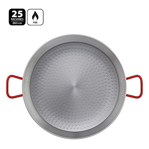 Metaltex - Paellera Acero Pulido 25 Raciones 65 cm