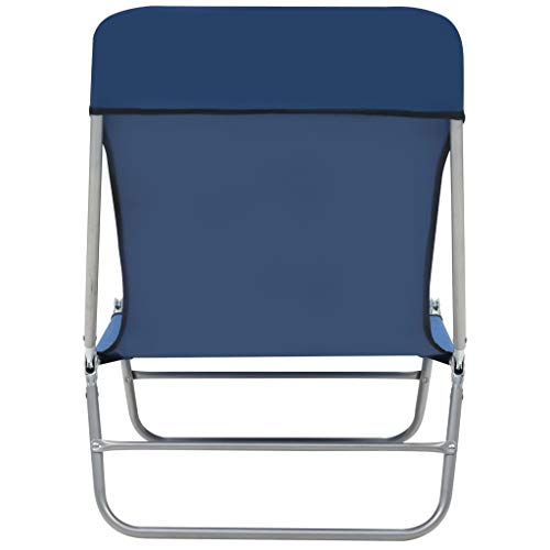 mewmewcat 2xPlegable Tumbona de Jardín Exterior para Jardín Patio Porche o Piscina,Respaldo Ajustable,Carga Máxima 120kg,56x182x24,5cm Azul