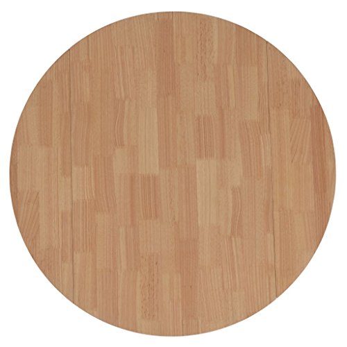 mewmewcat Mesa Plegable para Cocina de Redonda,Ambos Lados se Pueden Plegar,MDF,90x75cm,Blanca