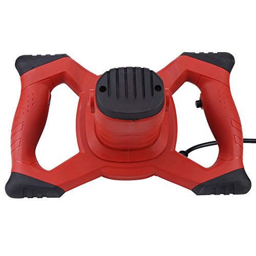 Mezclador de mortero, 1500 W Mezclador amasador de mano dispositivo ajustable con 6 marchas de Engranaje para remover Mortero Color Cemento