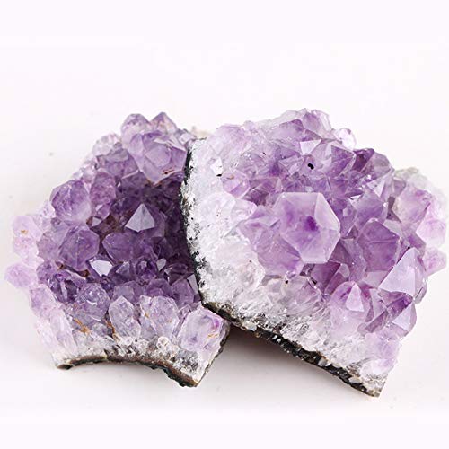 mi ji Suministros Amatista Natural de Cuarzo cristalino romántico Cluster Piedra Arte de DIY Irregular de Piedra púrpura Adornos Creativo Sin editar Decoración del hogar