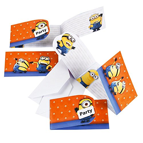Mi Villano Favorito 2 - Minions Fiesta Tarjetas De Invitación 6 Pieza