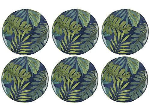 MIKASA Drift - Juego de 6 platos de melamina extrafuertes (23 cm)