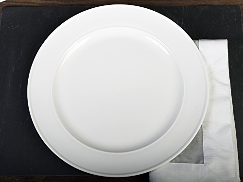 MIKASA Plato Llano, Porcelana vitrificada, Color Blanco