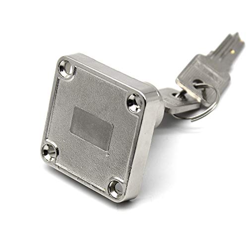 Mila-Amaz 2 Piezas Cerradura Del Escritorio Cinc Aleación Cam Cerradura de Seguridad Para Buzón Taquillas Gabinete Armario & Mesa Ordenador Escritorio Cajón con Llaves