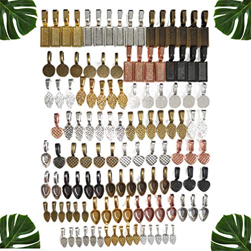 Milisten 240 Piezas Encantos de Cuchara Antiguos Diy Colgante Redondo Encanto Joyería Vintage Que Hace Accesorios de Artesanía (Color Mezclado)