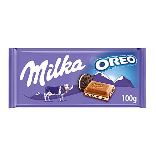 Milka Oreo Chocolate con Leche de los Alpes y Galletas Oreo - 100 g