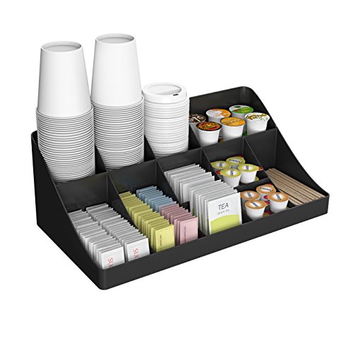 Mind Reader ' Pioneer' Oficina Cocina / Comedor Organizador: 11 Compartimiento para bebidas condimento Holder