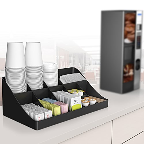 Mind Reader ' Pioneer' Oficina Cocina / Comedor Organizador: 11 Compartimiento para bebidas condimento Holder