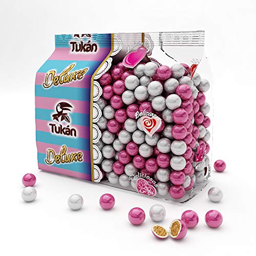 MINI CHOCOCRANCH BLANCAS DELUXE ROSA + PERLA. 450 G.
