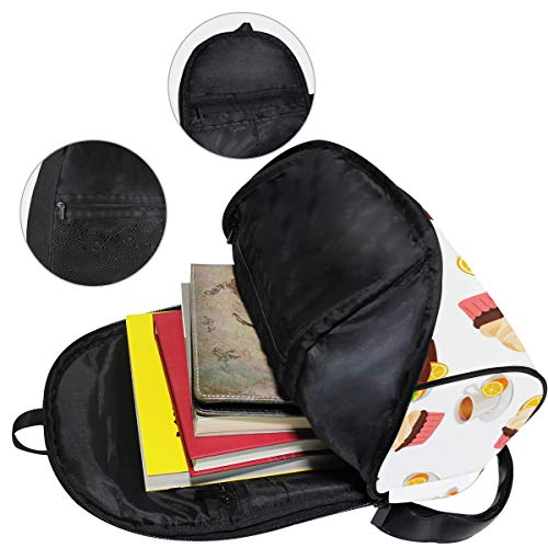 Mini Mochila Daypack Tea Cake Mochila Naranja Bolsa Ligera para Niñas Niños