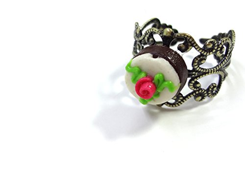 Miniature - Anillo redondo para tartas, diseño de chocolate con rosas