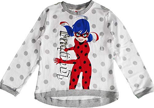 Miraculous Ladybug Girls - Pijama De Algodón (8 años, Gris)