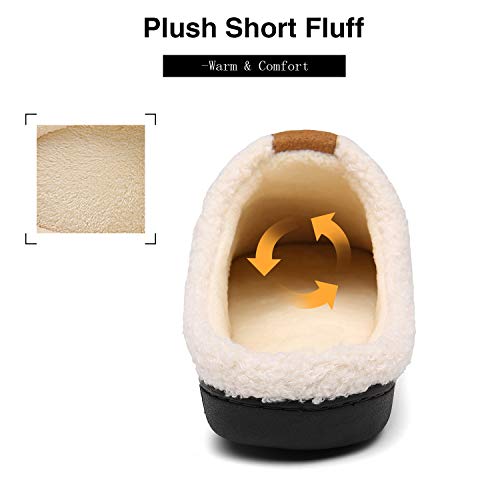 Mishansha Pantuflas Casa Hombre Zapatillas Estar por Casa para Mujer Antideslizantes CáLido Zapatillas de Invierno Morado Gr.38/39